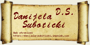 Danijela Subotički vizit kartica